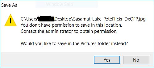 You Don T Have Permission To Save In This Location Solved Windows Forums