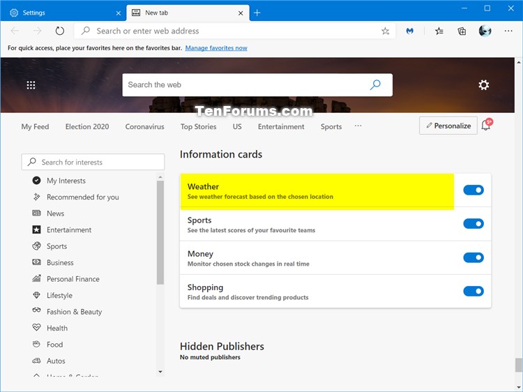 Turn off weather in new tab page in edge.-bing_card-2.jpg