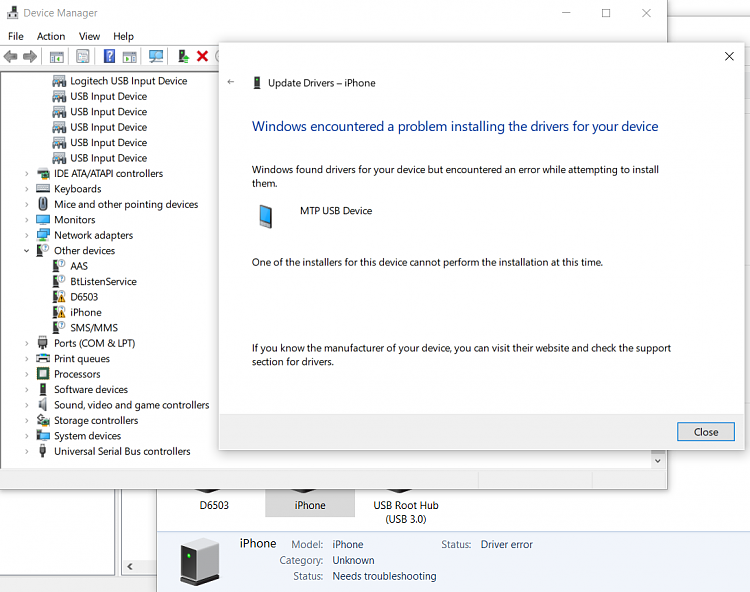 MTP USB Device drivers won't install no matter what i do - Page 2 - Windows  10 Forums