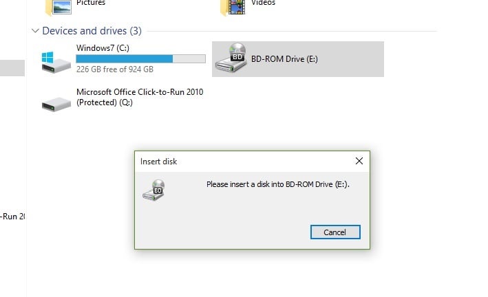 CD/DVD Drive not reading discs - Windows 10 Forums