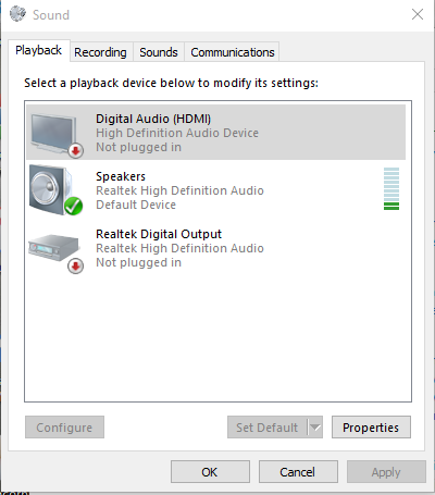 HDMI Audio no longer function post Windows 10 upgrade Windows 10 Forums