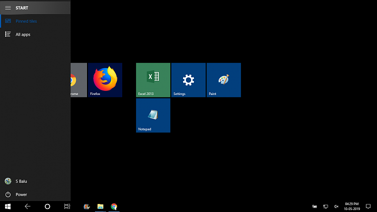 win 10 start menu appear top left corner and freezed-image.png