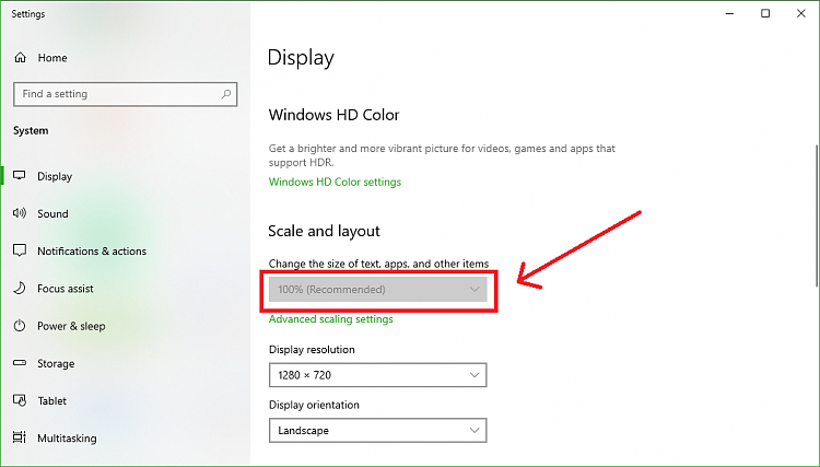 Windows 10 UI scaling directly affects game resolution - Engine