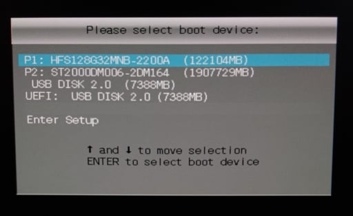 Re-install Windows from USB stick - UEFI option on boot menu - Windows 10  Forums
