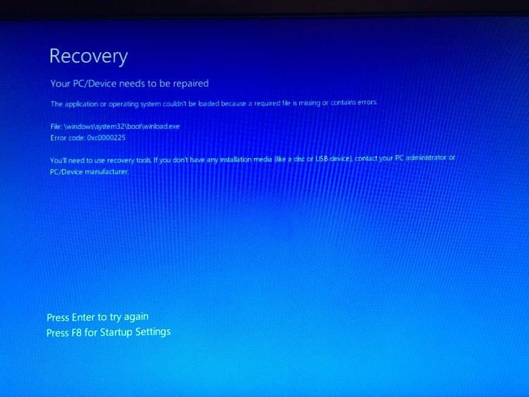 Windows 10 Repair from USB not working - Windows 10 Forums