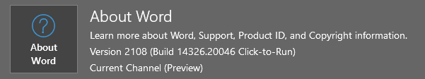 Word unresponsive if copying anything - Office 365, July 2021 version-image.png