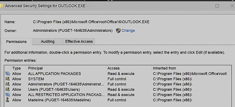 Outlook 2016 doesn't recognize RECURRING reminders only.-outlook-exe-advanced-security-settings-drive-c.jpg