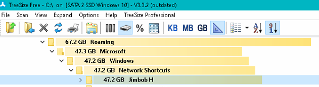 Windows 10 network shortcut taking up space on C drive-annotation-2020-07-27-223953.png