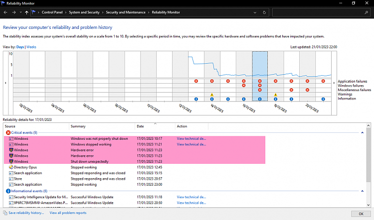 Extending time between second low battery notification and hibernation-windows-unexpected-shutdown-reliability-monitor.png