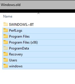 DISM Source file issues-5-highlight-windows.old-namespace.jpg