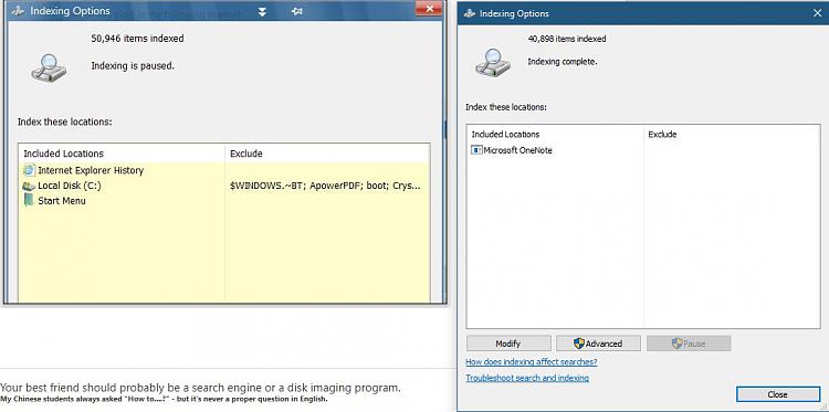 Windows Start menu Search returns only the disk drives and hardware co-indexing-options-1-2.jpg