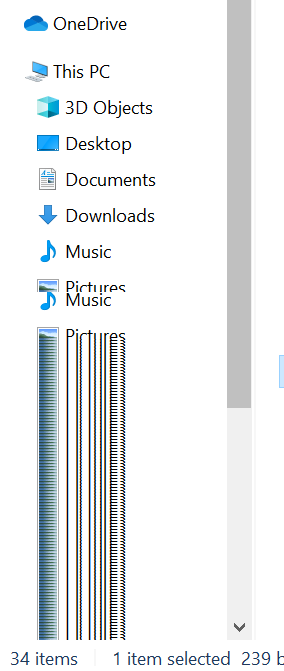 Blur when scrolling down on the left pane in File Explorer-fileexplorerblur.png