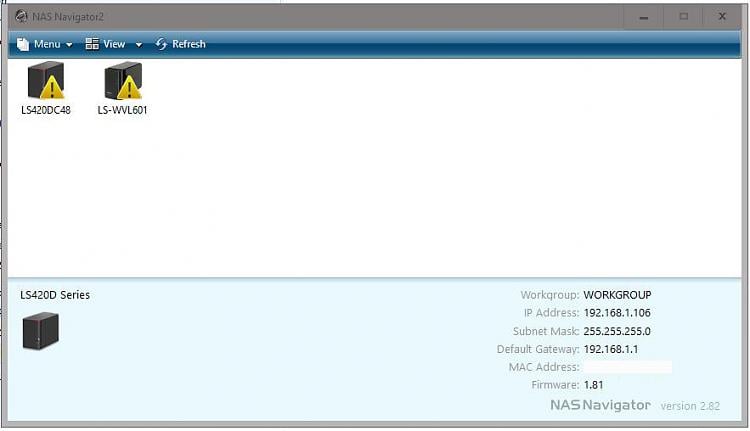 Ooze Træts webspindel farve Buffalo NAS Navagator 2.82 Connection Errors Solved - Windows 10 Forums