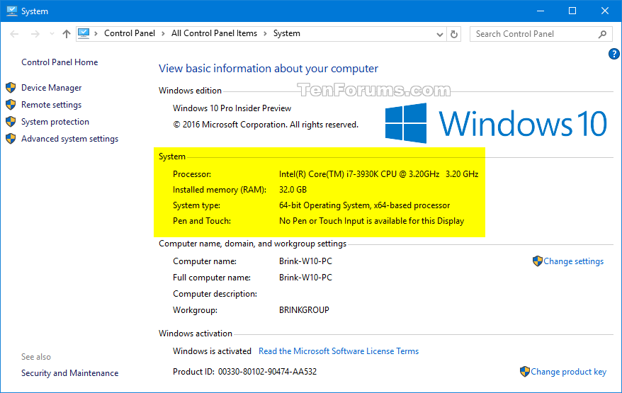 Tutorials How To Check System Information On Windows 10 Using System