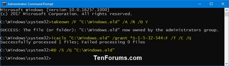 How to Delete Windows.old and $Windows.~BT folders in Windows 10-delete_windows.old_folder_command.jpg
