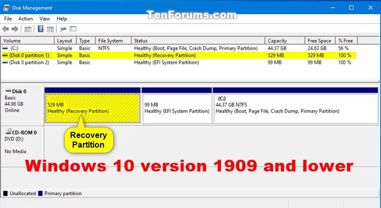 How to Delete Recovery Partition in Windows 10-windows_10_1909_recovery_partition.png