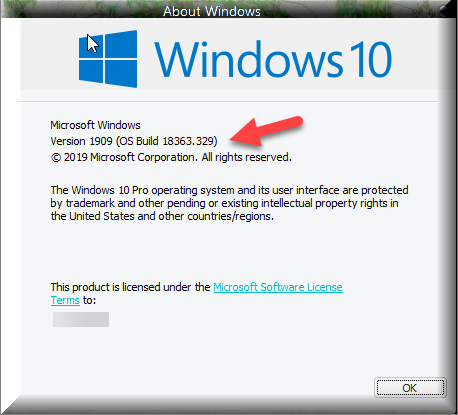Cumulative Update KB4512941 Windows 10 v1903 build 18362.329 - Aug. 30-winver-after-installing-kb4512941.png
