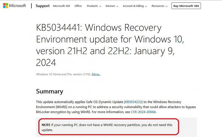 After 3 months  since KB5034441 was released, it still won't install-kb5034441-update-issue-1.jpg